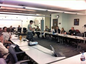 Friday morning crowd