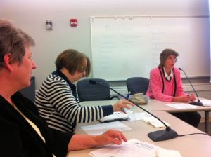 Lisa starting off the meeting.